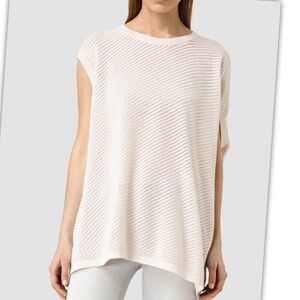 All Saints Aster Tee Cotton Top NWOT SZ XS